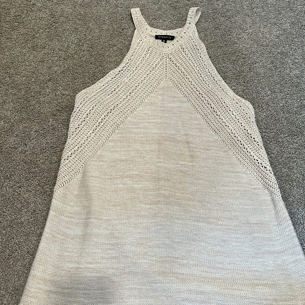 Knit high neck sweater top
